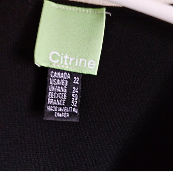 Black Long Sleeve Dress with Flower, Size 22/3X NWT - Picture 4 of 5